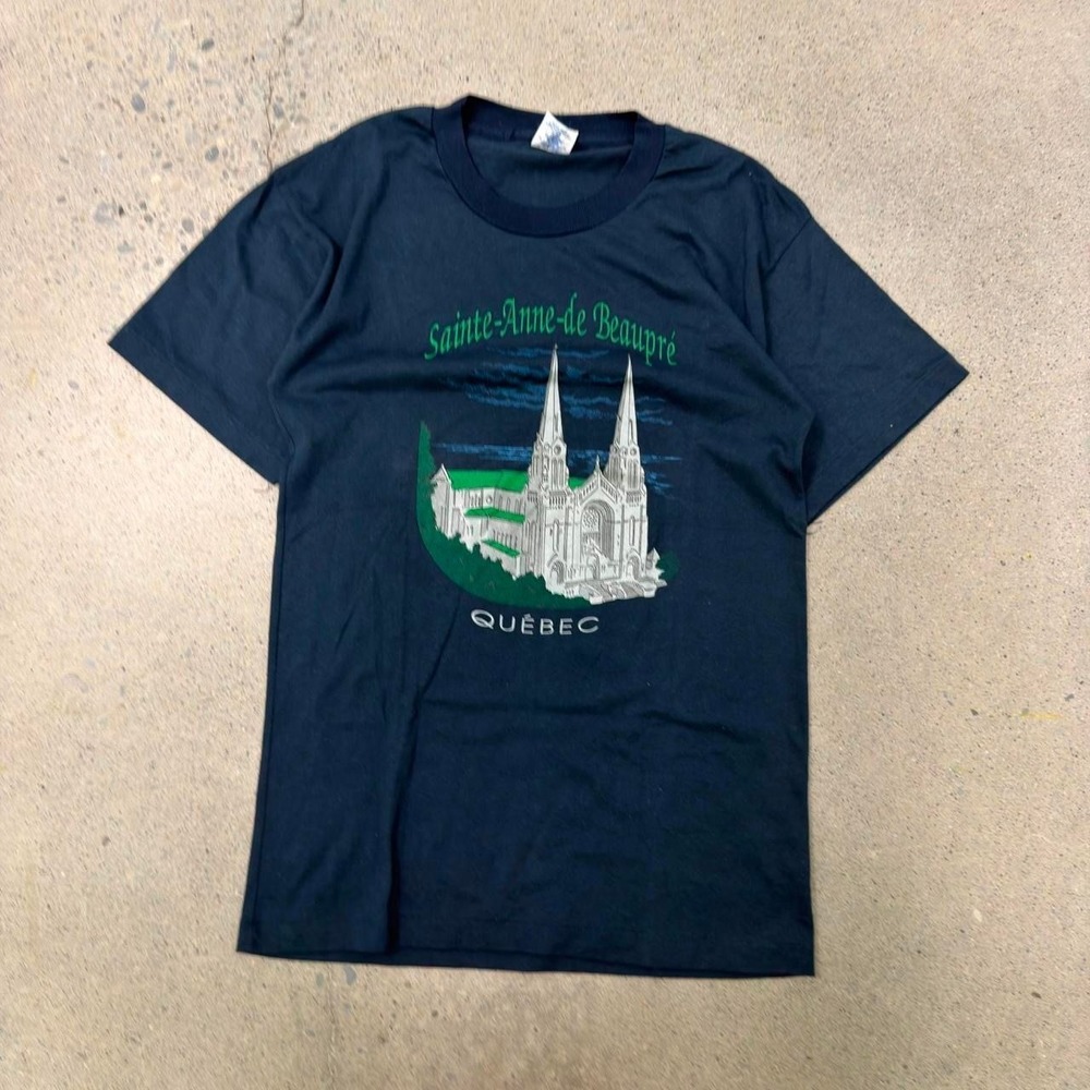 Vintage 1980s Paper Thin Quebec Single Stich T-Shirt (Size Small)